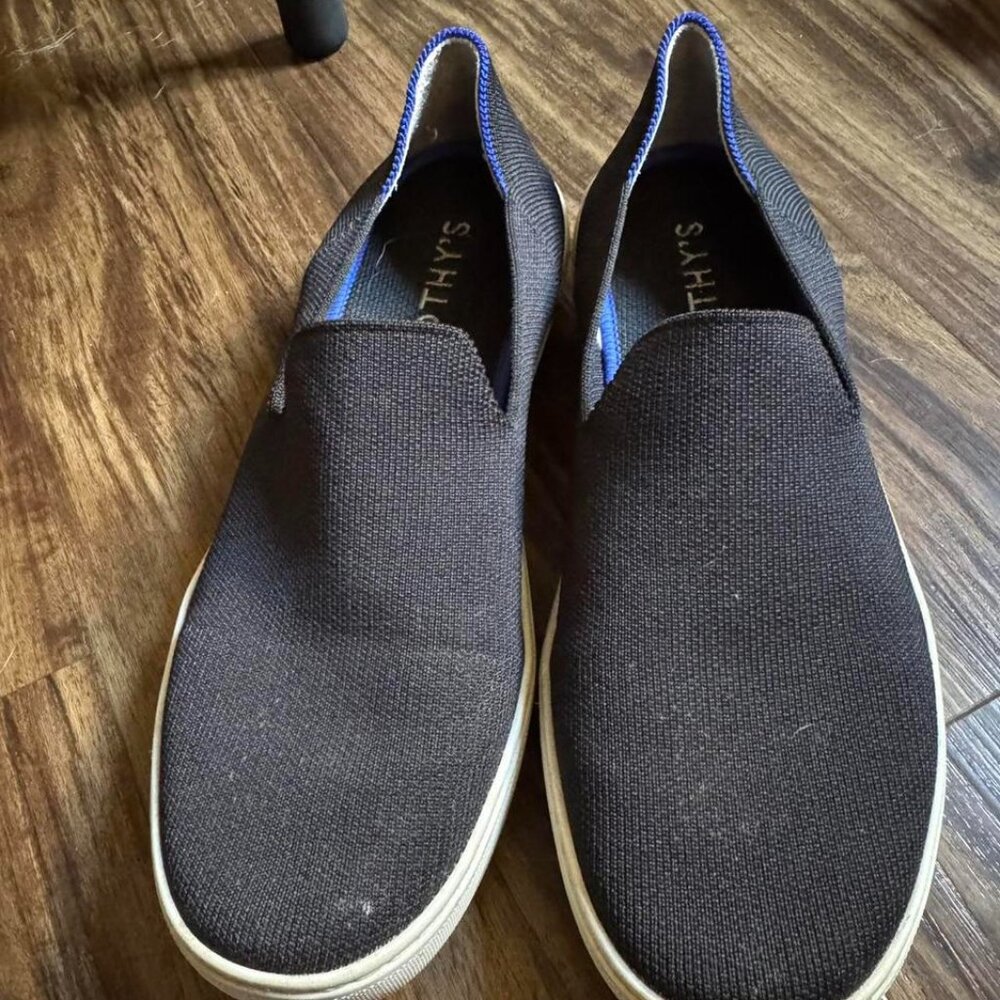 Rothy's The Original Slip On Sneaker Black Textile Shoes Women’s‎ US 10